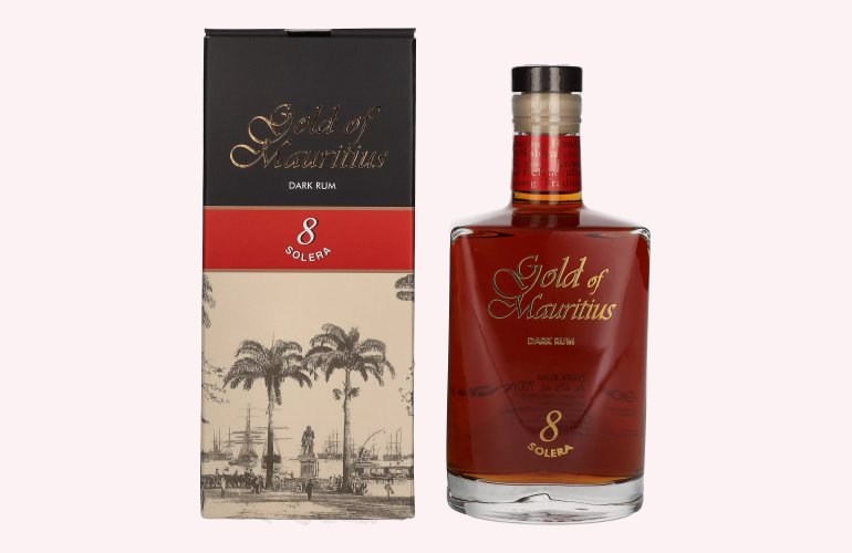 Gold of Mauritius 8 Solera Dark Rum 40% Vol. 0,7l in Giftbox