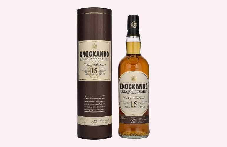 Knockando 15 Years Old Richly Matured 2005 43% Vol. 0,7l in Giftbox