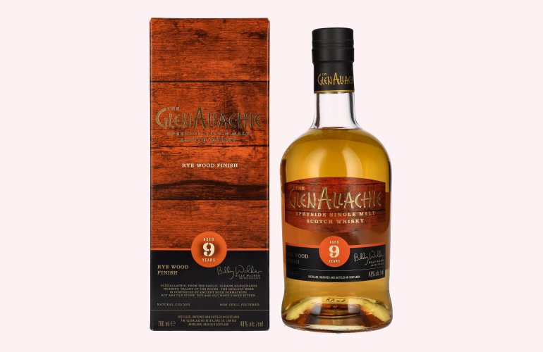 The GlenAllachie 9 Years Old RYE CASK FINISH 48% Vol. 0,7l in Giftbox