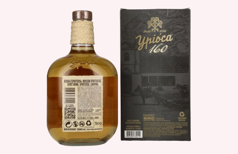 Ypióca 160 Aguardente Composta com Malte 39% Vol. 0,7l in Giftbox