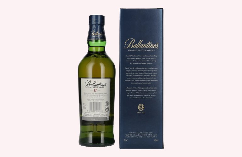 Ballantine's 17 Years Old Blended Scotch Whisky 40% Vol. 0,7l in Geschenkbox