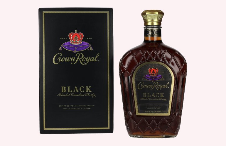 Crown Royal BLACK Blended Canadian Whisky 45% Vol. 1l in Geschenkbox