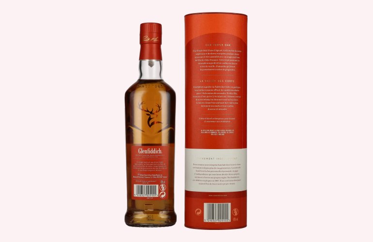 Glenfiddich 12 Years Old Triple Oak Single Malt 40% Vol. 0,7l in geschenkverpakking