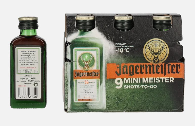 Jägermeister 9-JägerPack 35% Vol. 9x0,02l