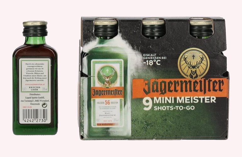 Jägermeister 9-JägerPack 35% Vol. 9x0,02l