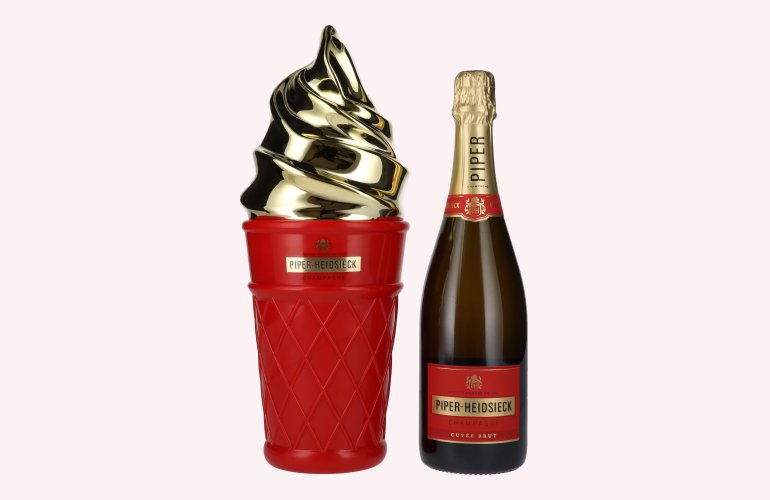 Piper-Heidsieck Champagne CUVÉE BRUT 12% Vol. 0,75l in geschenkverpakking Ice Cream Edition