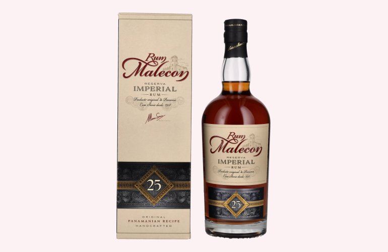 Rum Malecon Añejo 25 Años Reserva Imperial 40% Vol. 0,7l in Giftbox