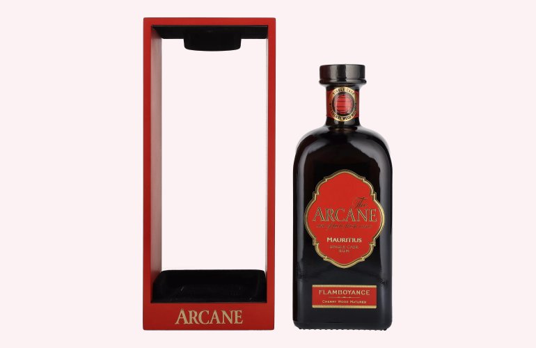 The Arcane FLAMBOYANCE Single Cask Rum 40% Vol. 0,7l in Holzkiste