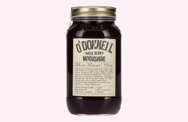 O'Donnell Moonshine WILD BERRY Liqueur 25% Vol. 0,7l
