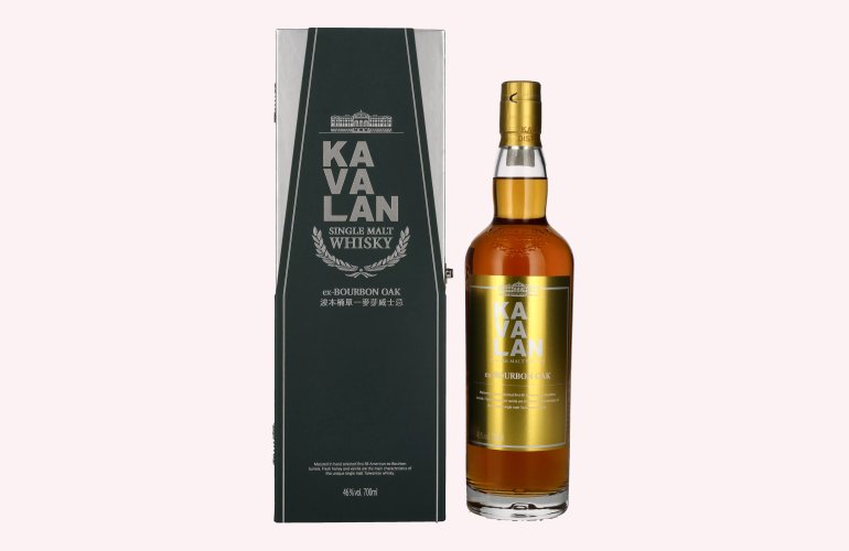 Kavalan EX-BOURBON CASK Single Malt Whisky 46% Vol. 0,7l in Geschenkbox