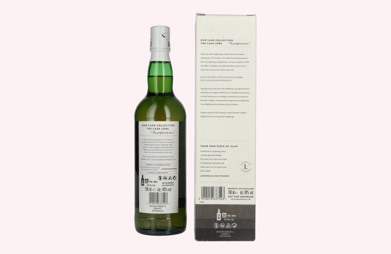 Laphroaig LORE Islay Single Malt 48% Vol. 0,7l en boîte cadeau