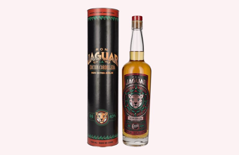 Ron Jaguar EDICIÓN CORDILLERA Ron Extra Añejo 43% Vol. 0,7l in Giftbox