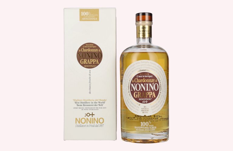 Nonino Grappa Chardonnay in Barriques 41% Vol. 0,7l en boîte cadeau