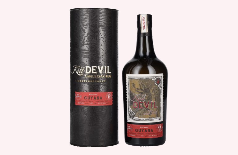 Hunter Laing Kill Devil Guyana 12 Years Old Single Cask Rum 2004 61,1% Vol. 0,7l in Geschenkbox