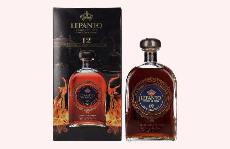 Lepanto 12 Brandy de Jerez Solera Gran Reserva 36% Vol. 0,7l in Giftbox