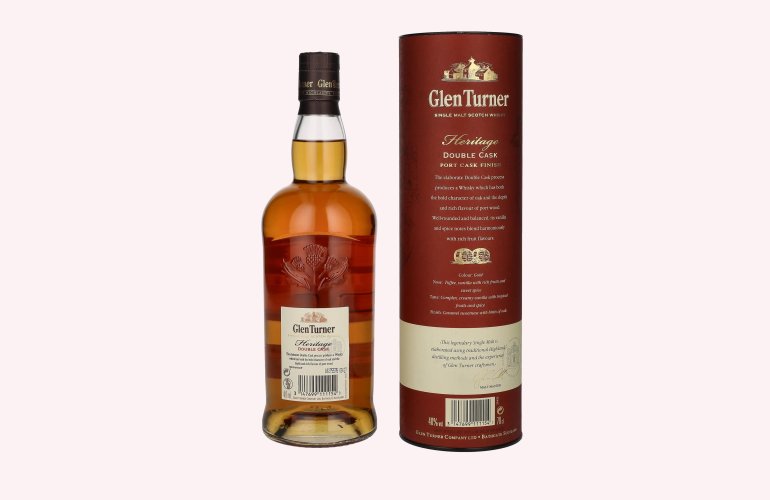Glen Turner Heritage DOUBLE CASK Port Cask Finish 40% Vol. 0,7l in geschenkverpakking