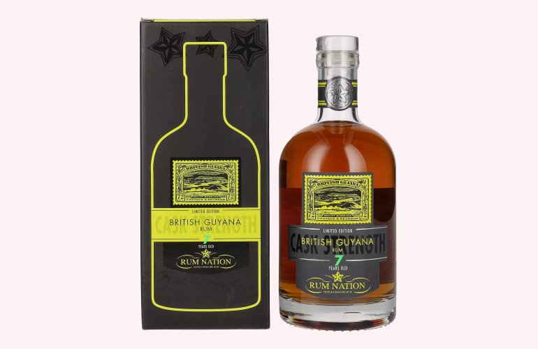 Rum Nation British Guyana 7 Years Old Limited Edition 59% Vol. 0,7l in Geschenkbox