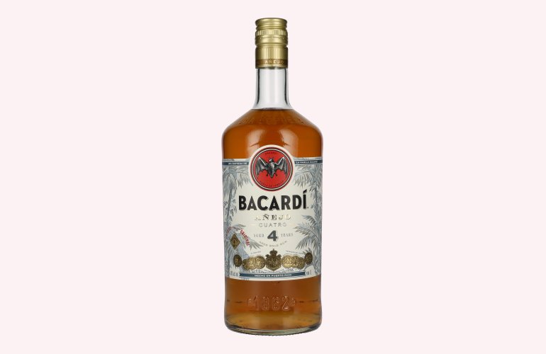 Bacardi 4 Years Old AÑEJO CUATRO Gold Rum 40% Vol. 1l