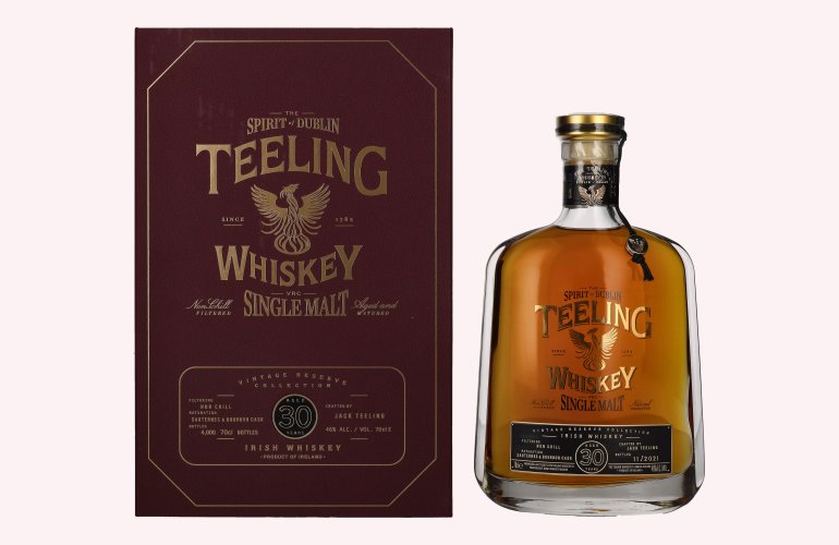Teeling Whiskey 30 Years Old Single Malt Sauternes & Bourbon Cask 46% Vol. 0,7l in Giftbox