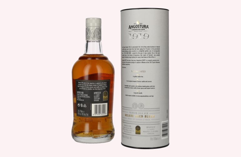 Angostura 1919 Premium Gold Rum Deluxe Aged Blend 40% Vol. 0,7l en boîte cadeau