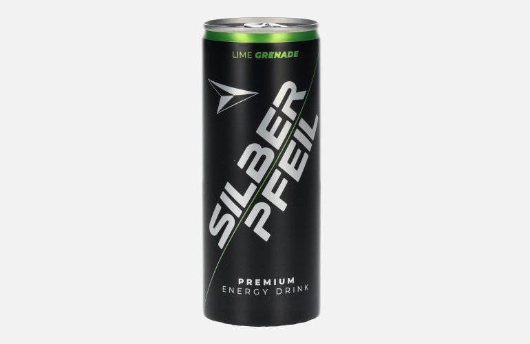SILBERPFEIL Energy Drink LIME GRENADE Capo Edition 0,25l Dose Pfand