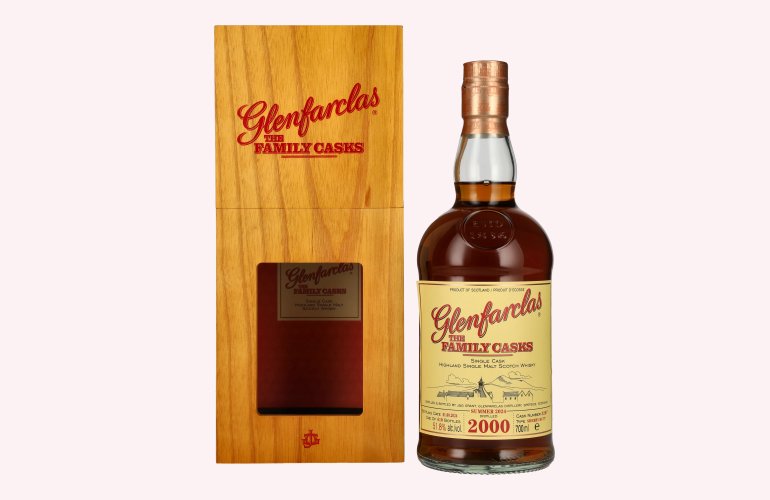 Glenfarclas THE FAMILY CASKS Single Cask SUMMER 2024 Sherry Butt #3287 2000 51,8% Vol. 0,7l in Holzkiste