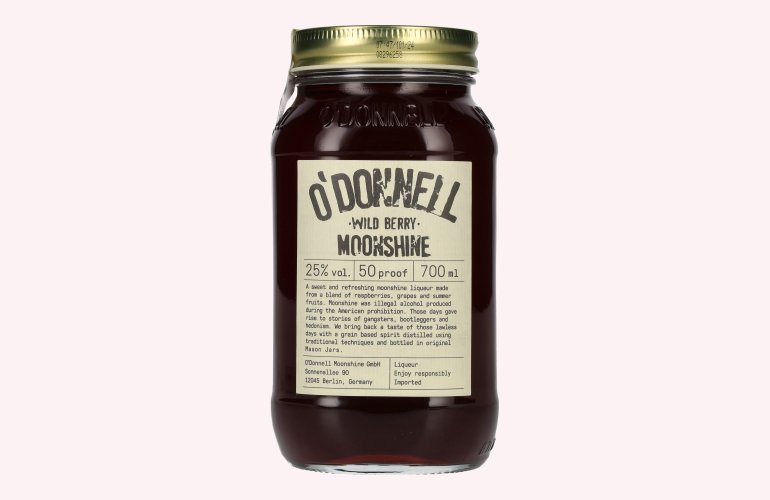 O'Donnell Moonshine WILD BERRY Liqueur 25% Vol. 0,7l