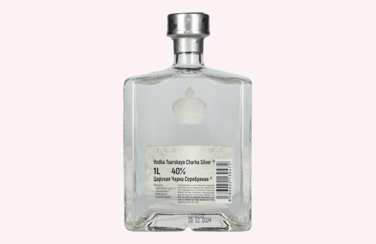 Tsarskaya Charka SILVER Vodka 40% Vol. 1l