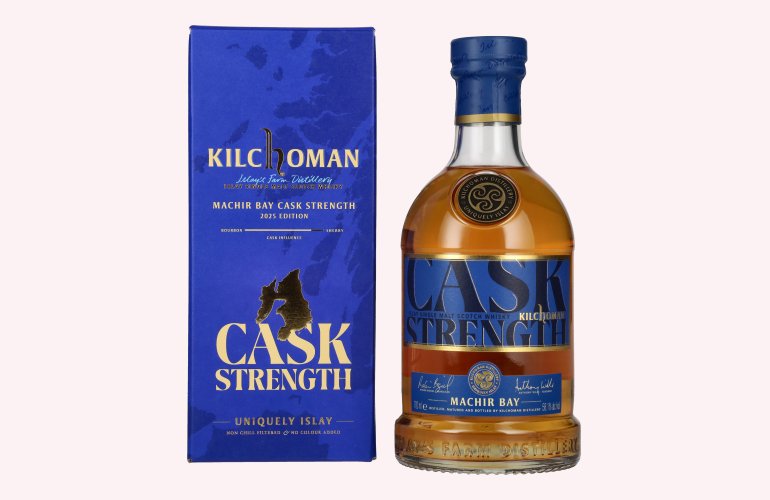 Kilchoman MACHIR BAY Cask Strength Islay Single Malt Scotch Whisky Edition 2025 58,1% Vol. 0,7l en boîte cadeau