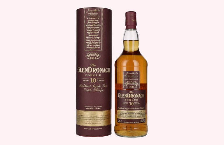 The GlenDronach 10 Years Old FORGUE Highland Single Malt 43% Vol. 1l in Geschenkbox