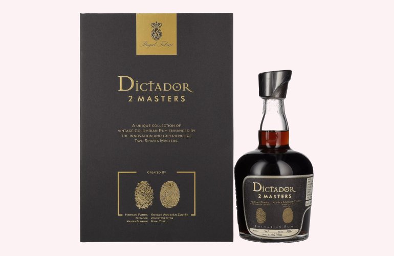 Dictador 2 MASTERS 1982 Royal Tokaji Colombian Rum 44% Vol. 0,7l in Geschenkbox