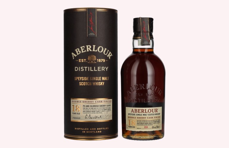 Aberlour 18 Years Old Double Sherry Cask Finish Batch No. 004 43% Vol. 0,7l in geschenkverpakking