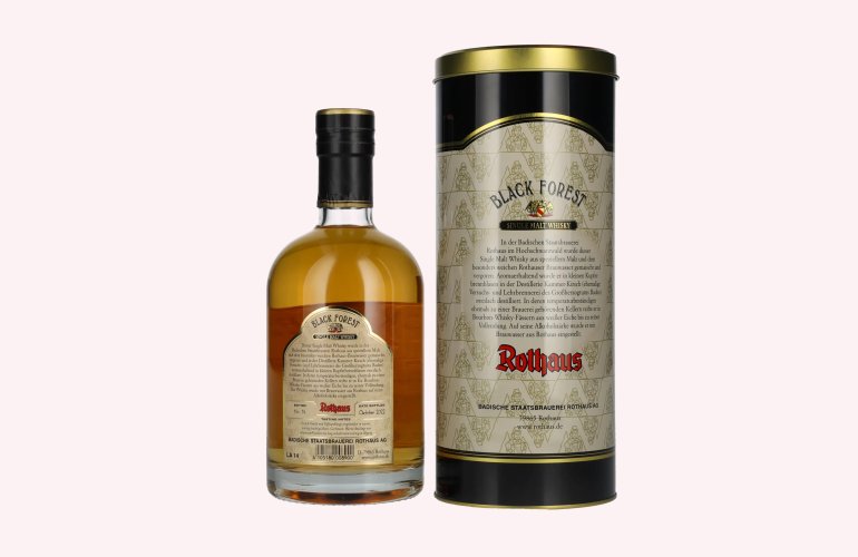 Black Forest Rothaus Single Malt Whisky Edition No. 14 43% Vol. 0,7l in Tinbox
