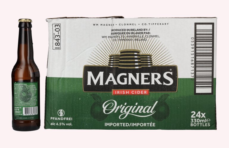 Magners Irish Cider ORIGINAL 4,5% Vol. 24x0,33l