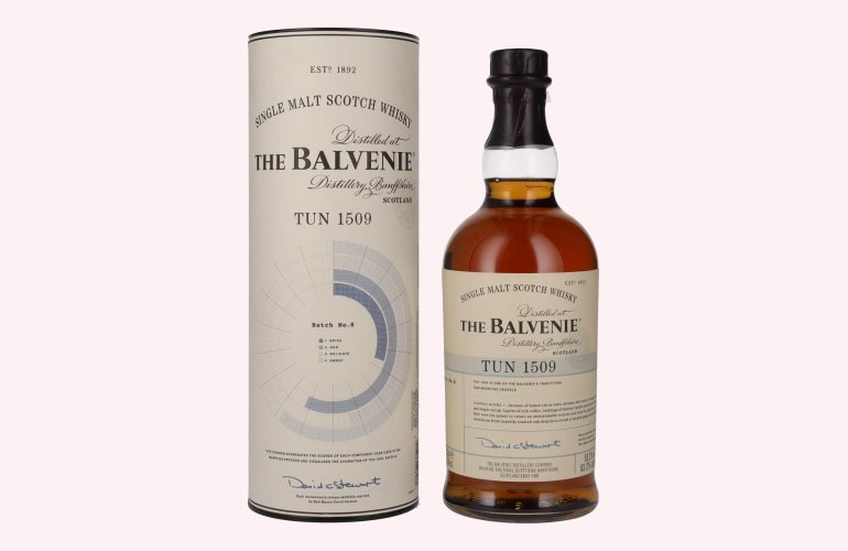 The Balvenie TUN 1509 Single Malt Scotch Whisky Batch No. 8 52,2% Vol. 0,7l in Geschenkbox