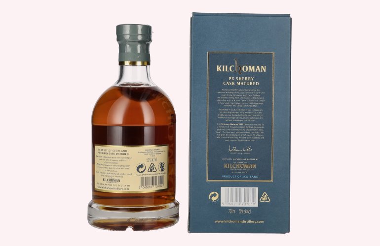 Kilchoman PX Sherry Cask Matured Islay Single Malt Scotch Whisky 2023 50% Vol. 0,7l in geschenkverpakking