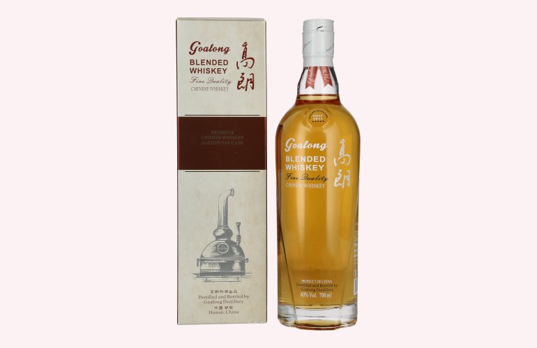 GOALONG Premium Blended OAK CASK Chinese Whiskey 40% Vol. 0,7l en boîte cadeau