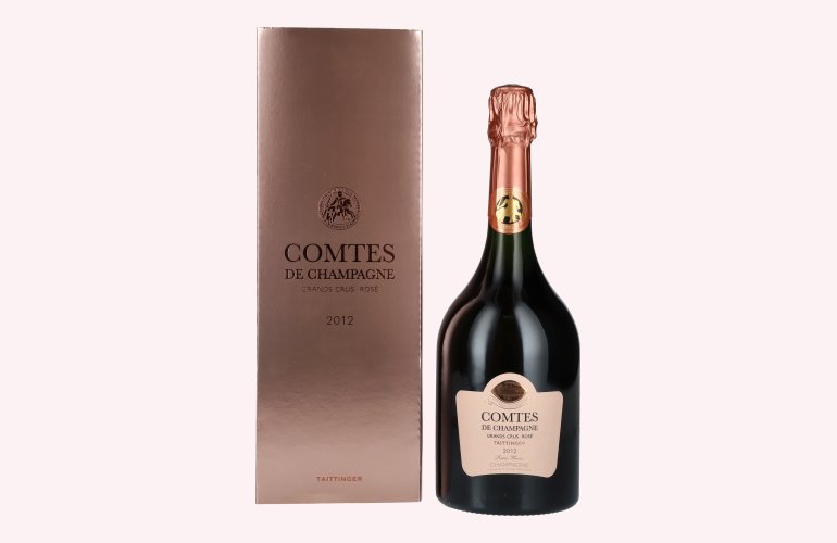 Taittinger COMTES DE CHAMPAGNE Rosé 2012 12,5% Vol. 0,75l in geschenkverpakking