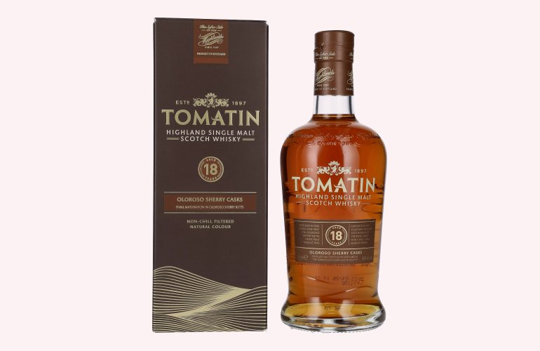 Tomatin 18 Years Old OLOROSO SHERRY CASKS 46% Vol. 0,7l in Giftbox