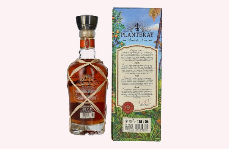 Planteray Rum PXXO 20th Anniversary Barbados Rum 40% Vol. 0,7l en boîte cadeau
