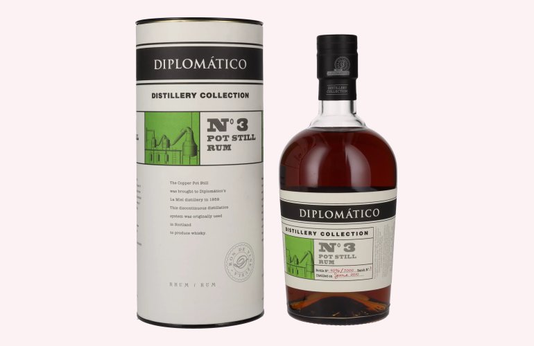 Diplomático Distillery Collection N° 3 POT STILL Rum 47% Vol. 0,7l in Giftbox
