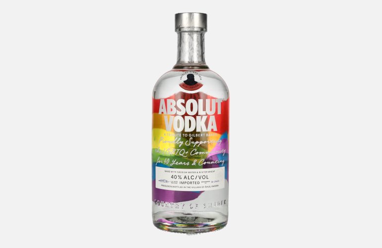 Absolut Vodka PRIDE Rainbow Colors Limited Edition 40% Vol. 0,7l