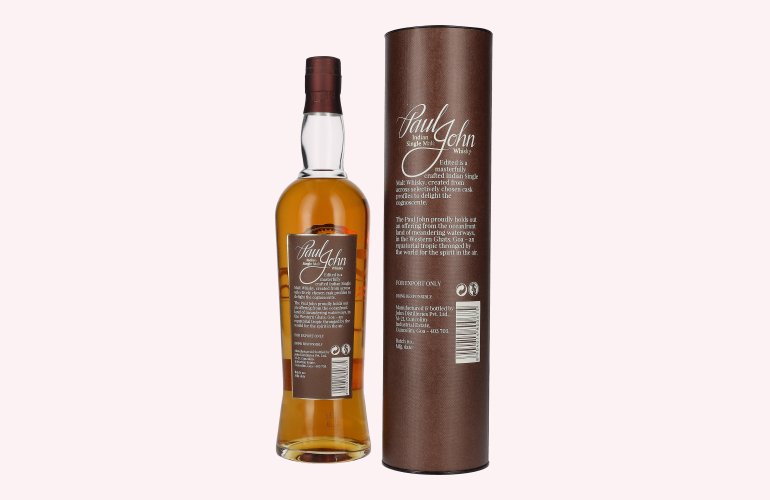 Paul John EDITED Indian Single Malt Whisky 46% Vol. 0,7l in Geschenkbox