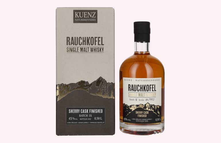 Rauchkofel Single Malt Whisky Sherry Cask Finished 43% Vol. 0,5l in Geschenkbox