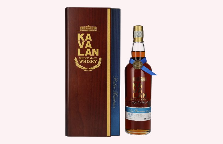 Kavalan SOLIST Pedro Ximénez Cask 58,6% Vol. 0,7l in Holzkiste