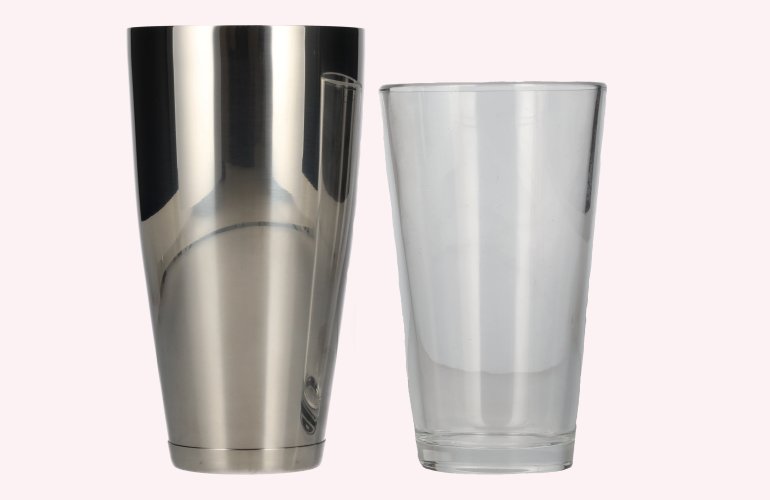 APS Boston Shaker Silber 2-teilig mit Glas