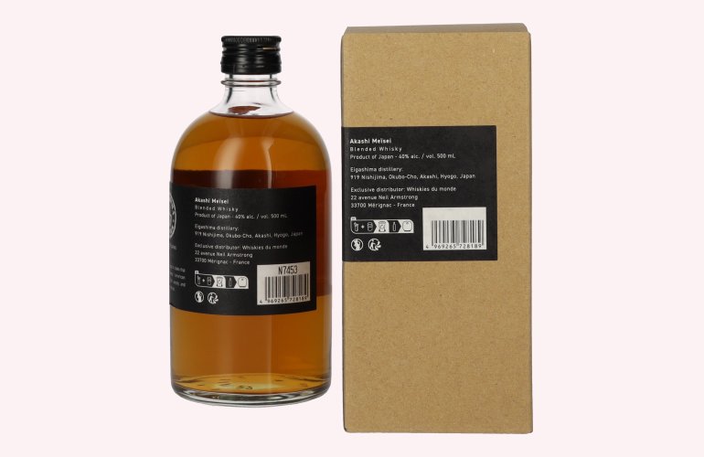 AKASHI Meïsei Blended Whisky 40% Vol. 0,5l en boîte cadeau