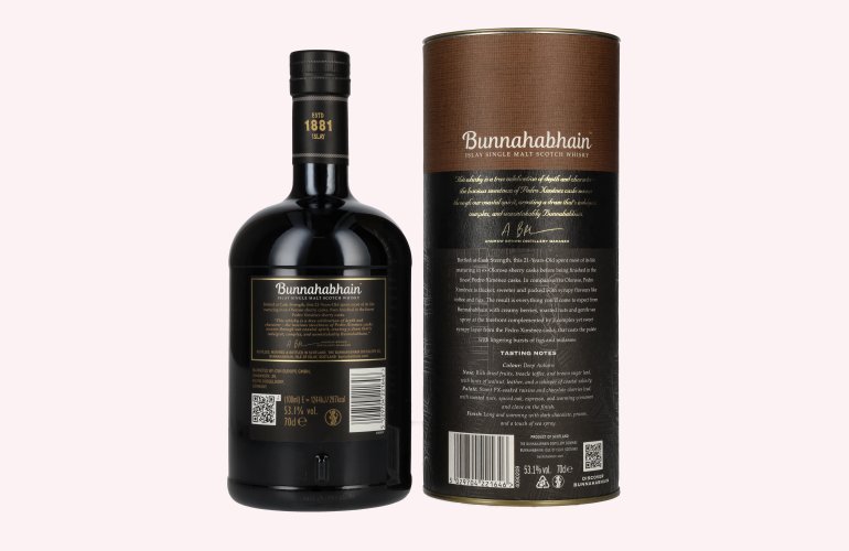 Bunnahabhain 21 Years Old Islay Single Malt Cask Strength Edition 2025 53,1% Vol. 0,7l in geschenkverpakking