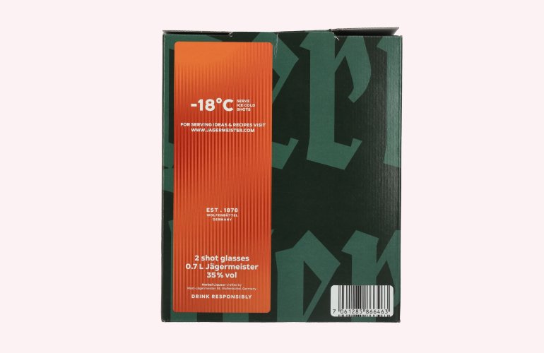 Jägermeister TWINPACK Limited Design Edition 35% Vol. 2x0,7l en boîte cadeau