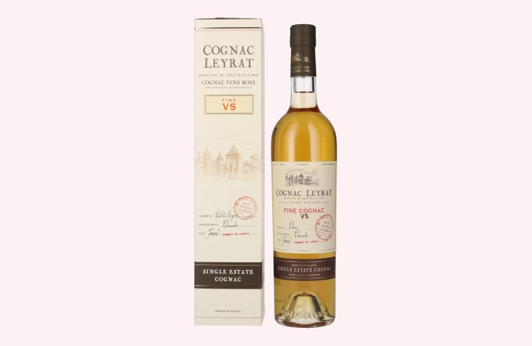 Cognac Leyrat VS Fine Single Estate Cognac GB 40% Vol. 0,7l in Giftbox
